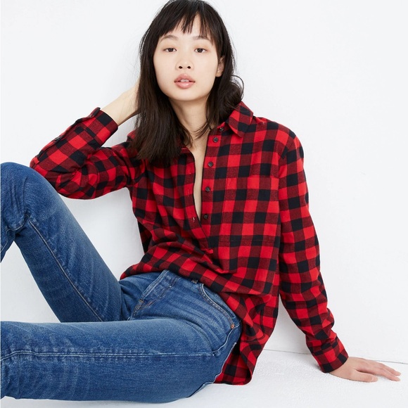 MADEWELL Flannel Button Up - Picture 5 of 5
